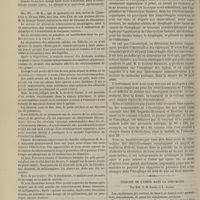 0668 - Page 656 - Rétrécissements de l'oesophage traités avec succès par l'électrolyse linéaire. Par M. le Docteur J.-A. Fort... / Toxicité de l'urine dans la pneumonie ; par MM. G.-H. Roger et L. Gaume