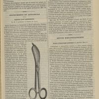 0669 - Page 657 - Toxicité de l'urine dans la pneumonie ; par MM. G.-H. Roger et L. Gaume (Rev. De méd.) / Instrument et appareils. Ciseaux pour pansements. Par M. le Professeur A. Poncet... / Revue bibliographique. Traité d'histologie pratique, par M. J. Renaut