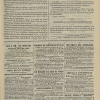 0703 - Page 691 - Académie de médecine. Séance du 2 juillet 1889. Présentation. Traitement de l'exstrophie de la vessie. M. Berger / Comité secret / Chronique et nouvelles scientifiques