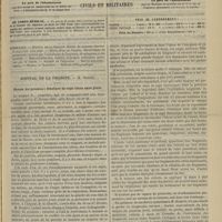 0745 - Page 733 - Sommaire / Hôpital de la Charité. M. Desprès. Hernie du poumon ; fracture de sept côtes sans plaie