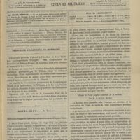 0805 - Page 793 - Sommaire / Séance de l'Académie de médecine / Hôtel-Dieu. M. Tillaux. Cystocèle vaginale opérée pendant le sommeil hypnotique