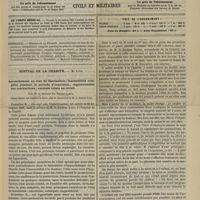 0869 - Page 857 - Sommaire / Hôpital de la Charité. M. Luys. Accouchement en état de fascination ; insensibilité complète pendant la période d'expulsion ; régularisation des contractions ; amnésie totale au réveil. Par M. le Docteur De Grandchamps...
