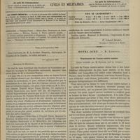 0921 - Page 909 - Sommaire / Paris, le 2 septembre 1889. [Correspondance]. [Dr Armand Desprès] / Hôtel-Dieu. M. Kirmisson. Traitement de l'anus contre nature. (Leçon recueillie par M. Rochard...)