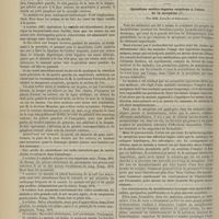 1052 - Page 1040 - Hôpital Saint-Joseph. M. Le Bec. Ablation de la langue, du voile du palais, de l'amygdale gauche ; ligature de la linguale ; résection du maxillaire ; trachéotomie préventive ; mort par accidents pulmonaires le septième jour / Variétés. Questions médico-légales relatives à l'abus de la morphine. Par MM. Lutaud et Descouts