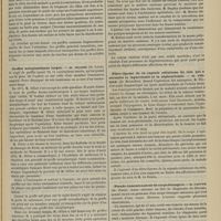 1063 - Page 1051 - Congrès français de chirurgie. (Quatrième session). Séance du 8 octobre (soir). Communications. Des greffes osseuses. M. Poncet... / Greffes autoplastiques larges. M. Ollier... / Résultat fonctionnel après résection totale de l'os iliaque ; démonstration ; présentation du malade. M. Roux... / Nature de coryza caséeux. M. Bories... / Fibro-lipome de la capsule celluleuse du rein qui a nécessité la laparotomie et la néphrectomie. M. Thiriar... / Pseudo-tumeurs autour de corps étrangers. M. Castex...