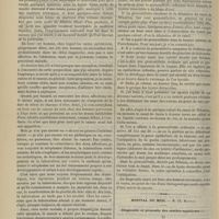 1122 - Page 1110 - Hôpital de la Pitié. M. Verneuil. I. Ostéo-arthrite du poignet. - II. Anus iliaque et pneumonie latente. - III. Anus iliaque et tuberculose pulmonaire. - IV. Des diverses variétés de grenouillette, leur traitement / Hôpital du Midi. M. Ch. Mauriac. Diagnostic et pronostic des cérébro-syphiloses