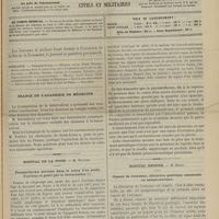 1149 - Page 1137 - Sommaire / Séance de l'Académie de médecine / Hôpital de la Pitié. M. Troisier. Pneumothorax survenu dans le cours d'un accès d'asthme et guéri par la thoracentèse / Hôpital Necker. M. Rendu. Cancer de l'estomac, dilatation gastrique essentielle ou symptomatique