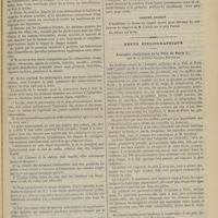 1153 - Page 1141 - Académie de médecine. Séance du 29 octobre 1889. Rapports. Tuberculose. M. Villemin / Vaccine. M. Hervieux / Prix Portal. M. Cornil / Communication. Cholécystentérostomie. M. Terrier / Comité secret / Revue bibliographique. Annuaire statistique de la Ville de Paris, par M. le Docteur Jacques Bertillon