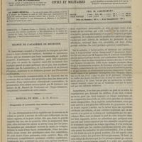 1165 - Page 1153 - Sommaire / Séance de l'Académie de médecine / Hôpital du Midi. M. Ch. Mauriac. Diagnostic et pronostic des cérébro-syphiloses