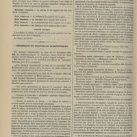 1198 - Page 1186 - Académie de médecine. Séance du 12 novembre 1889. Rapports. Pathogénie de la fièvre. M. Schutzenberger, sur le travail présenté par M. Roussy / Massage oculaire. M. Javal, sur une note de M. Costomiris / Comité secret / Chronique et nouvelles scientifiques. Concours de l'externat / Faculté de médecine de Nancy / École supérieure de pharmacie de Nancy