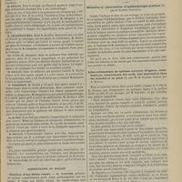 1237 - Page 1225 - Société de chirurgie. Séance du 20 novembre 1889. Communication. Laparotomie pour plaie pénétrante de l'estomac par une balle de revolver ayant intéressé l'artère coronaire stomachique. Guérison. M. Jalaguier / Présentation de malade. Guérison d'une fistule rénale. M. Tuffier / Revue bibliographique. Mémoires et observations d'ophtalmologie pratique, par le Docteur Armaignac / Atlas schématique du système nerveux. Origines, ramifications, anastomoses des nerfs, leur destruction dans les muscles et la peau, par W.-H. Flower, traduit par A. Duprat. [A. Ricard]