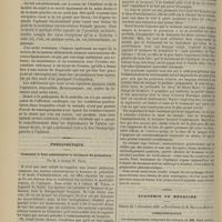 1280 - Page 1268 - Hôpital Saint-Joseph. M. Tison. Hémiplégie gauche avec aphasie, insuffisance de la valvule mitrale avec rétrécissement de l'orifice ; sarcome lipomateux de l'ovaire droit / Thérapeutique. Comment il faut administrer le bromure de potassium. Par M. le Docteur W. Petit / Académie de médecine. Séance du 3 décembre 1889. Correspondance / Élection