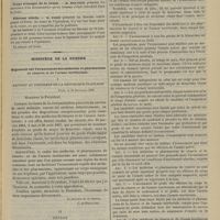 1377 - Page 1365 - Société de chirurgie. Séance du 18 décembre 1889. Rapport. Anévrysme cirsoïde de la main et du membre supérieur droit. M. Routier, sur un travail de M. Bazy / Présentations. Désarticulation du genou. M. Poirier / Corps étranger de la vessie. M. Routier / Fibrome utérin. M. Pozzi / Ministère de la guerre. Règlement sur l'avancement des médecins et pharmaciens de réserve et de l'armée territoriale. I. Rapport au président de la république française / II. Décret