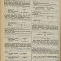 0200 - Page 192 - Médecine pratique. Traitement du coryza aigu / Académie de médecine. Séance du 16 février 1892. Communications. Huile de foie de morue et influenza. M. A. Gautier, à propos du procès-verbal de M. Ollivier / Injections sous-cutanées de substance nerveuse. M. Constantin Paul