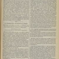 0311 - Page 303 - Hôpital du Midi. M. Mauriac. Note sur un cas de cancer de la langue à signes insolites. Par MM. Trekaki et Lenormand... / Les déterminations organiques de la syphilis peuvent-elles, dans certains cas, tenir à la nature du virus, celui-ci pouvant alors produire des localisations analogues chez toute une série d'individus contaminés à la même source ? Par M. Morel-Lavallée. (Communication faite à la Société française de dermatologie)