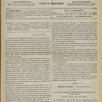 0413 - Page 405 - Sommaire / Paris, le 11 avril 1892 / Hôpital Cochin. M. Dujardin-Beaumetz. Un cas de sclérose en plaques dans la convalescence de la variole. Par M. J. Sottas...