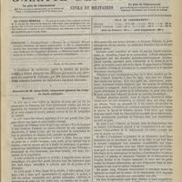 1109 - Page 1101 - Sommaire / Paris, le 12 octobre 1892. I. Discours de M. Léon Colin, inspecteur général du corps de santé militaire / II. Discours de M. Duguet, membre de l'Académie de médecine