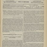 1229 - Page 1221 - Sommaire / Paris, le 14 novembre 1892 / Faculté de médecine de Paris. M. Laboulbène. Préambule du cours de l'histoire de la médecine et de la chirurgie