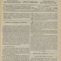 1377 - Page 1369 - Sommaire / Séance de l'Académie de médecine / Hôpital de la Charité. M. Duplay. Un cas de tumeur maligne du testicule