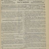 1391 - Page 1413 - Sommaire / Chronique et nouvelles scientifiques. École de médecine de Caen / École de médecine de Dijon / École de médecine de Limoges / Collège de France / Empire ottoman / Chemins de fer de Paris à Lyon et à la Méditerranée