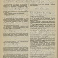 0032 - Page 32 - Médecine militaire. La comptabilité du service de santé en temps de paix / Revue de la presse. Rupture de varice oesophagiennes dans une cirrhose atrophique non alcoolique