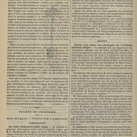0052 - Page 52 - Revue générale. Comment il faut traiter la blennorragie aiguë chez l'homme. Par le Docteur F.-P. Guiard... I. Traitement méthodique. (A suivre) / Société de chirurgie. Séance du 2 janvier. Communication. Les abcès cérébraux d'origine otique. M. Picqué / Rapport. Ablation d'un polype naso-pharyngien par l'ostéotomie bilatérale oblique. M. Berger, rapport sur une observation adressée par M. Calot...