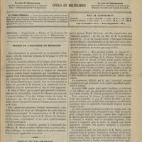 0065 - Page 65 - Sommaire / Séance de l'Académie de médecine / Hôpital du Val-de-Grâce. Sur les appareils métalliques de soutien de nez. Par le Docteur Ed. Delorme...