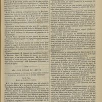 0123 - Page 123 - Séance de l'Académie de médecine / Ablation totale du larynx de la portion supérieure de l'oesophage et de la moitié inférieure du pharynx ; restauration par un appareil prothétique ; par M. Péan...