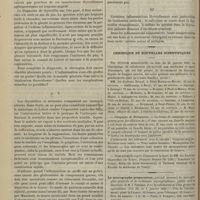 0142 - Page 142 - Revue générale. Thyroïdite et strumites infectieuses. Par le Docteur E. Jeanselme... / Chronique et nouvelles scientifiques. Campagne de Madagascar