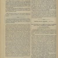 0174 - Page 174 - Paris, le 11 février 1895. Discours de M. Peyron / Hôpital de la Charité. M. Tillaux. Sur un nouveau cas de rappel à la vie par l'insufflation directe, dans le traitement de l'asphyxie aiguë. Par le Docteur Paul Thiéry...
