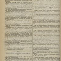 0266 - Page 282 - Discussion sur les tractions rythmées de la langue et l'insufflation. M. Laborde répond à M. Tarnier / Chronique et nouvelles scientifiques. Faculté de médecine de Toulouse / École de médecine d'Amiens / Faculté de médecine de Paris / Hygiène de l'enfance