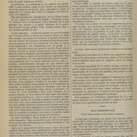 0376 - Page 404 - Hôtel-Dieu de Lyon. M. Poncet. Traitement de l'ostéomyélite diffuse du tibia par l'ouverture précoce du canal médullaire au moyen du couvercle ostéo-cutané de Bier. Par J. Curtillet... / Faux hermaphrodite ; par M. Péan...