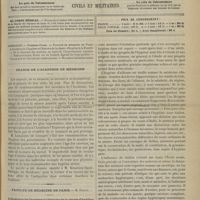 0457 - Page 485 - Sommaire / Séance de l'Académie de médecine / Faculté de médecine de Paris. M. Proust. L'évolution de l'hygiène et l'histoire de la chaire d'hygiène de la Faculté. (Leçon d'ouverture du cours d'hygiène)