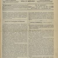 0489 - Page 517 - Sommaire / Séance de l'Académie de médecine / Hôpital d'Innsbruck. Baron de Rokitansky. Du traitement de la bronchectasie et de la gangrène pulmonaire au moyen de liquides antiseptiques injectés dans le parenchyme ou plus précisément dans les excavations pulmonaires