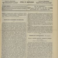 0545 - Page 573 - Sommaire / Séance de l'Académie de médecine / Hospice de l'Antiquaille. M. Gailleton. Vérole et adénites géniennes (adénites de Poncet). Par P. Vauthey...