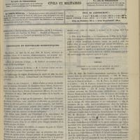 0553 - Page 581 - Sommaire / Chronique et nouvelles scientifiques. École de médecine d'Alger / École de médecine de Reims / Chemin de fer d'Orléans / Avis / Fête de la Pentecôte / Thèses soutenues à la Faculté de médecine de Paris pendant l'année scolaire 1894-1895