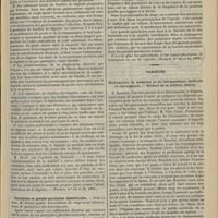 0669 - Page 697 - Revue de la presse. Infusion concentrée de feuilles de digitale dans la pneumonie. (Wratsch, nos 15 et 16, 1894) / Paralysies et pseudo-paralysies obstétricales. (Wratsch, nos 12 et 14, 1894) / Variétés. Dictionnaire de médecine et de thérapeutique médicale et chirurgicale. - Préface de la sixième édition