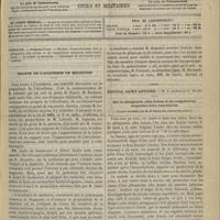 0705 - Page 733 - Sommaire / Séance de l'Académie de médecine / Hôpital Saint-Antoine. M. le Professeur G. Hayem. Sur la phlegmatia alba dolens et les coagulations sanguines intra-vasculaires. (Leçon recueillie par M. R. Bensaude...)