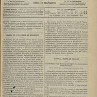 0737 - Page 765 - Sommaire / Séance de l'Académie de médecine / Hôpital mixte de Cholet. Varioloïde au vingt-deuxième jour après une revaccination suivie de succès. Par le Docteur Marty...