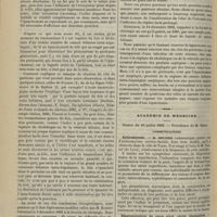 0800 - Page 828 - Rupture des voies biliaires consécutive à une contusion grave de l'abdomen ; par le Docteur Jules Roux... / Académie de médecine. Séance du 16 juillet 1895. Communications. Actinomycose. M. Meunier / Désorganisation du corps vitré, cécité, électrolyse. M. Ch. Abadie
