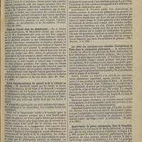 0805 - Page 841 - Revue de la presse. Morphinomanie et troubles génitaux de la femme. (Wratsch, n° 15 et 16, 1894) / Utilité de l'alcool chez les diabétiques. (Berl. Kl. Woch., n° 5, 1895) / Action hypothermisante du gaïacol et de la créosote en frictions. (Wratsch, n° 16, 1894) / Traitement de la tuberculose pulmonaire par les injections de cantharidate de potasse. (Ther. Monatsh., n° 2, 1895) / Les effets des injections sous-cutanées d'antiphtisine de Klebs dans la tuberculose pulmonaire. (Wratsch, n° 6, 1895) / Conservation de pièces anatomiques dans la formaline. (Ejenedelnik, n° 3, 1895)