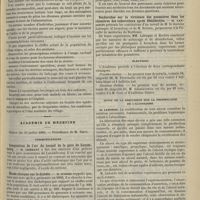 0821 - Page 857 - Le « village noir » actuellement exhibé au champ-de-mars ; par M. Léon Colin... / Académie de médecine. Séance du 23 juillet 1895. Communications. Composition de l'air du tunnel de la gare de Luxembourg. M. Gréhant / Étude clinique sur le diabète. M. Worms / Recherches sur la virulence des poussières dans les chambres des tuberculeux après désinfection. M. Landouzy / Élections / Suite de la discussion sur la prophylaxie de l'alcoolisme. M. Laborde