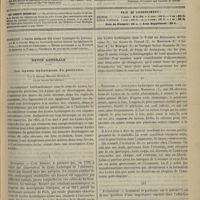 0825 - Page 861 - Sommaire / Revue générale. Des kystes hydatiques du péritoine. Par le Docteur Maurice Soupault... I. Historique / II. Étiologie / III. Pathogénie