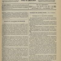 0873 - Page 909 - Sommaire / Séance de l'Académie de médecine / Clinique des quinze-vingts. M. A. Trousseau. Traitement de la conjonctivite granuleuse