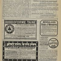 1027 - Page 1075 - Thèses soutenues à la Faculté de médecine de Paris pendant l'année scolaire 1894-1895 / Chronique et nouvelles scientifiques