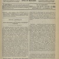 1029 - Page 1077 - Sommaire / Revue générale. Acides sulfoconjugués dans les urines et putréfactions intestinales. Par O. Josué... I. Historique