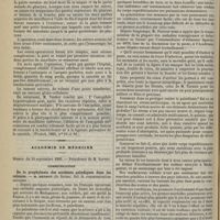 1052 - Page 1100 - Revue de la presse. Sacrome primitif de l'amygdale ; ablation par pharyngotomie latérale ; guérison. (Wratsch, 1895, n°s 15 et 16) / Académie de médecine. Séance du 24 septembre 1895. Communication. De la prophylaxie des accidents paludiques dans les colonies. M. Henrot...
