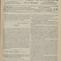 1069 - Page 1117 - Sommaire / Pasteur. [Nécrologie] / Hôpital de la Charité. M. Tillaux. De la trachéotomie suivie d'insufflation directe, dans le traitement des cas graves d'asphyxie au cours de l'anesthésie générale. Troisième note. Par le Docteur Paul Thiéry...