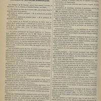 1094 - Page 1142 - École du service de santé militaire. Concours d'admission en 1895 / Chronique et nouvelles scientifiques. Faculté de médecine de Paris. - Inscriptions / Consignations pour examens / Travaux pratiques / Cartes d'étudiants / Exercices de dissection