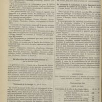 1122 - Page 1170 - Revue bibliographique. Histoire des plantes, par H. Baillon / La tuberculose des os et des articulations, par le Docteur Cassé / Traitement de la coxalgie, par F. Calot / Du traitement de l'alcoolisme et de la dipsomanie par les injections de sulfate de strychnine, par M. le Docteur Uldaric Bouzan... / Souscription pour l'érection d'un monument à la mémoire du Docteur Maillot...